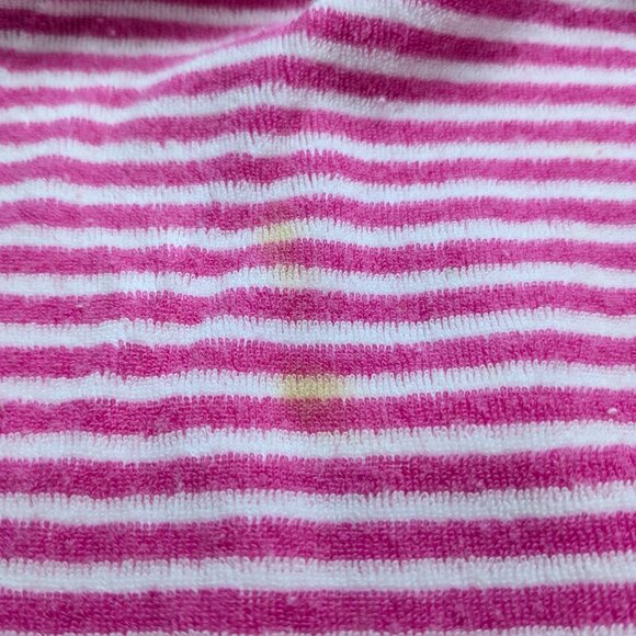 Ralph Lauren Girl's Terry Cloth Romper, Pink White, Size Medium 8-10, Strapless - Picture 15 of 16